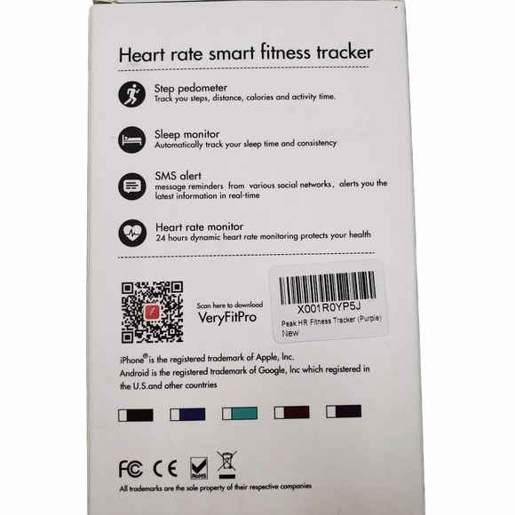 Blue Heart Rate Fitness Tracker Pedometer Watch - Picture 4 of 5